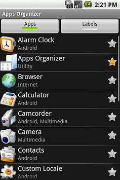 Apps Organizer screenshot 1