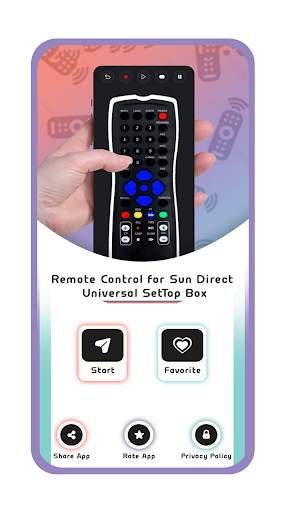 Remote Control for Sun Direct - Universal Remote screenshot 1