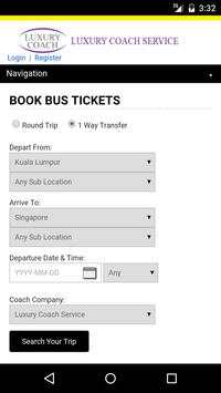 Luxury Coach Bus Ticket screenshot 1