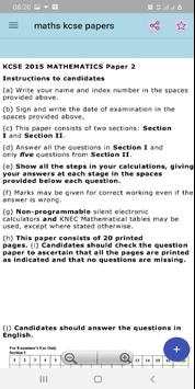 MATHEMATICS K. C. S. E PASTPAPERS & ANSWERS скриншот 7