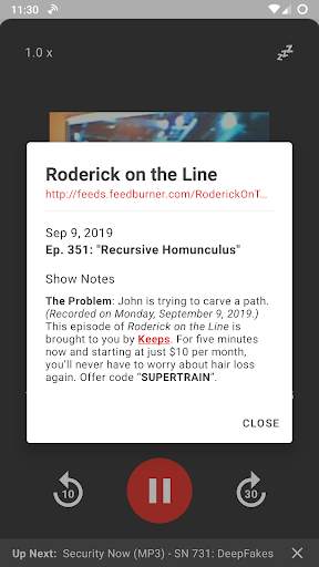 Escapepod Podcast Player screenshot 4