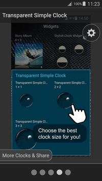 Transparent Simple Clock 6 تصوير الشاشة