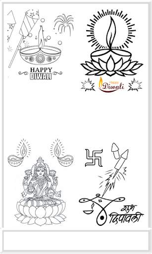 Diwali Colouring - Greeting cards screenshot 6