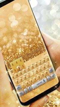 Gold and Silver Keyboard Theme screenshot 1