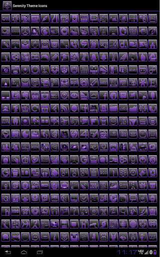 Serenity Launcher Theme Purple screenshot 21