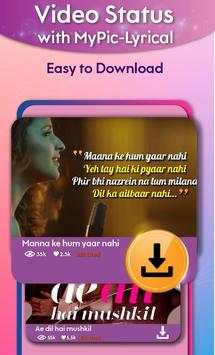 MyPic - Lyrical with Video Status screenshot 3