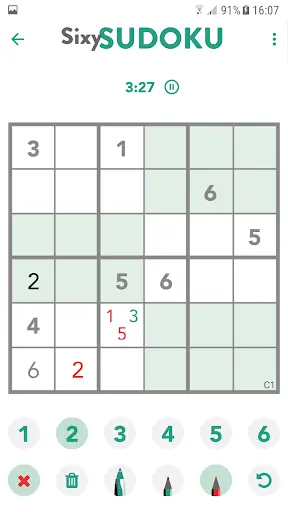 Sixy Sudoku 3 تصوير الشاشة