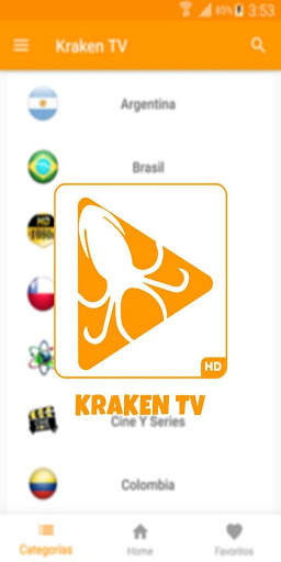 Kraken TV live gratis channels guide screenshot 4