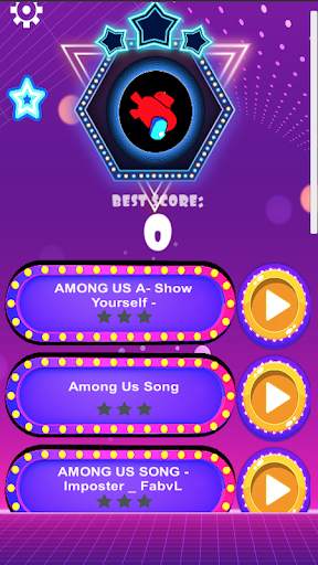 Among Us penipu Tiles Hop Beat Dancing screenshot 1