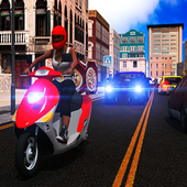 Pizza Delivery Vespa icon