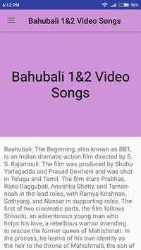 Bahubali  Video Songs(Beginning,Conclusion) screenshot 2