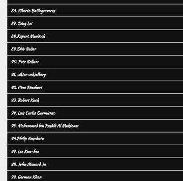 Biographies Of 100 Richest Men screenshot 4