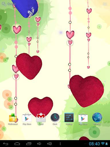 3D Hearts Live Wallpaper 6 تصوير الشاشة
