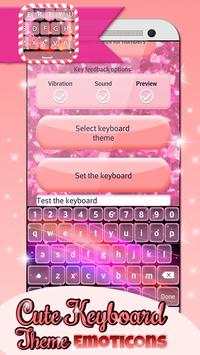 Cute Keyboard Theme-Emoticons screenshot 5
