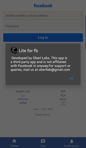 Lite for fb : mini fb lite screenshot 3