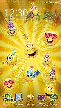 año nuevo Emoji 3D Theme screenshot 6