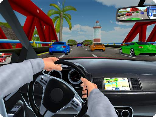 High Speed Traffic Car Driving Road Race Simulator screenshot 8
