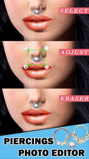 Piercing Photo Make up App : Boy and Girl Make up screenshot 1