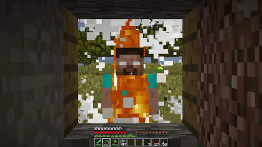 Herobrine Mod in Minecraft screenshot 5