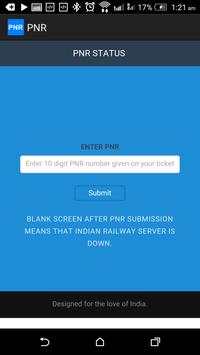 PNR Status - Indian Railway screenshot 1