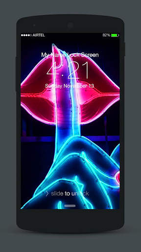 Love Neon Lock Screen screenshot 1