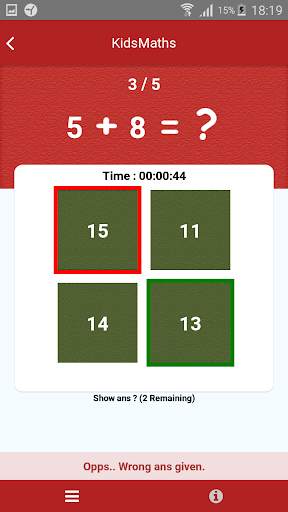 KidsMaths  -  Calculation Game For Everyone screenshot 5