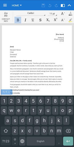 Quickoffice : Word pdf Presentation Editor screenshot 4