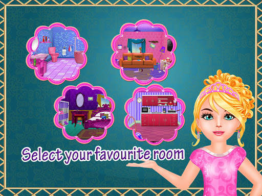 Princess House Cleaning Games screenshot 2