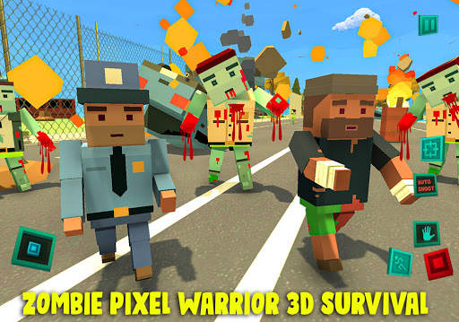 Zombie Pixel Warrior 3D- The Last Survivor screenshot 3