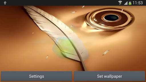 Note feather wallpaper screenshot 3