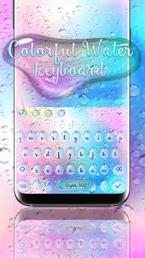 Colorful Water keyboard screenshot 1
