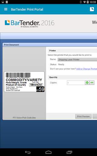 BarTender Print Portal App screenshot 7