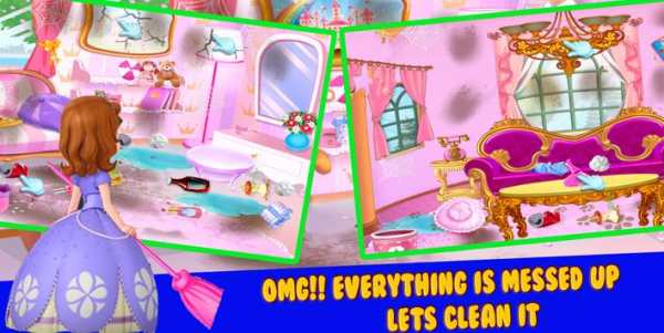 Princess Sofia Cleaning House Game screenshot 3