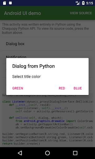 Chaquopy: Python for Android screenshot 2