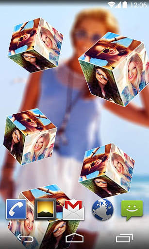 3D Photo Cube Live Wallpaper screenshot 2