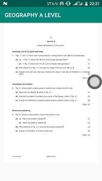 A-level Geography Pastpapers Answers скриншот 1