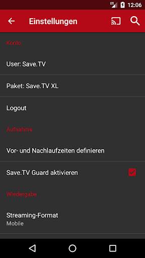Save.TV – TV Recorder, Fernsehen ohne Werbung screenshot 8