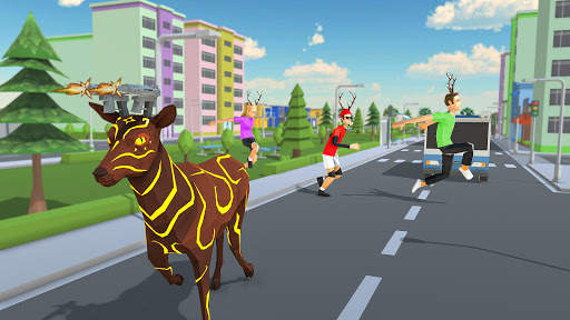 Deeer Funny Fighting Simulator - Goat Animal Game screenshot 3