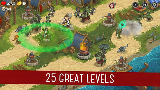 Orcs Warriors: Offline Tower Defense screenshot 1