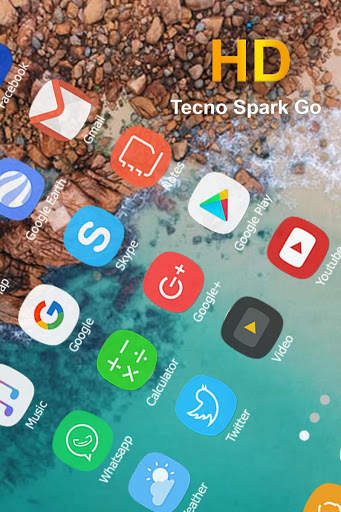launcher Theme For Tecno Spark Go & Voice Recorder screenshot 2