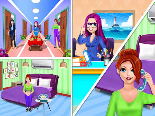 Virtual Hotel Cleaning Manager: Room Service Games screenshot 2