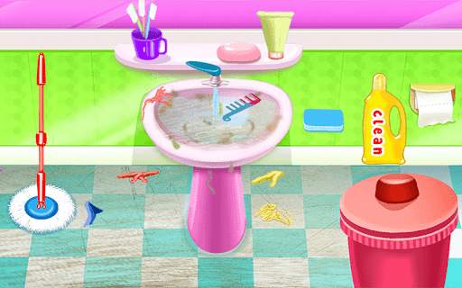 Daily Bathroom Cleaning and Washing Clothes screenshot 2