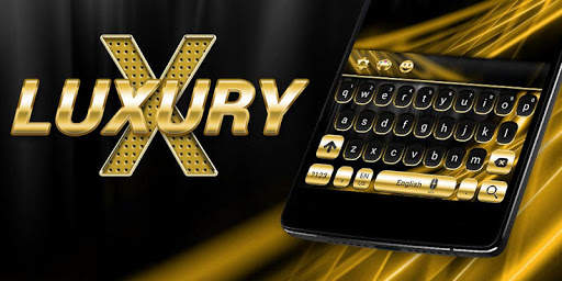 Gold and Black Luxury Keyboard screenshot 1