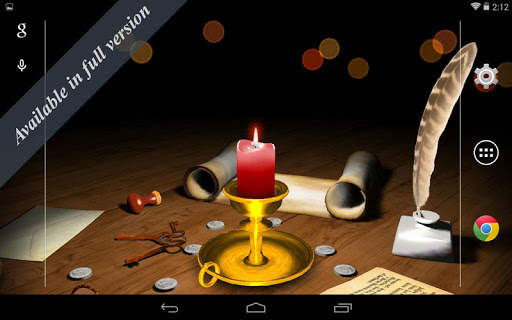 3D Melting Candle Live Wallpaper Lite screenshot 3