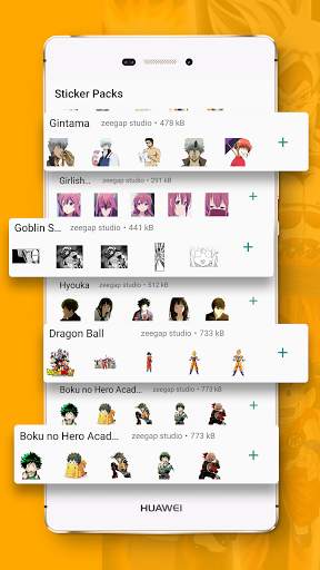 Anime Stickers for WhatsApp - WAStickerApps screenshot 1