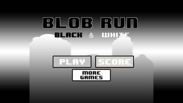 Blob Run: Black&White Edition screenshot 1