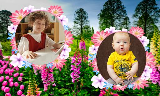Beautiful Garden Dual Photo Frame Application screenshot 8