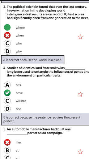 25 Simulator – TOEFL® Test with correction offline screenshot 3