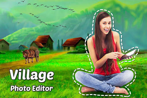 Village Cut paste Photo Frame screenshot 3