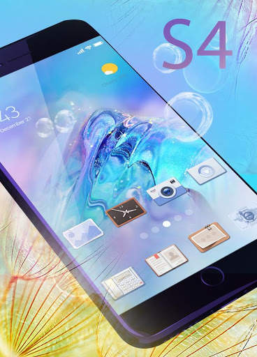 Blue Crystal Theme Infinix Hot S4 Launcher screenshot 5